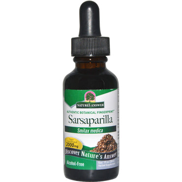 Nature's Answer, Sarsaparilla, Alcohol-Free, 2000 mg, 1 fl oz (30 ml)