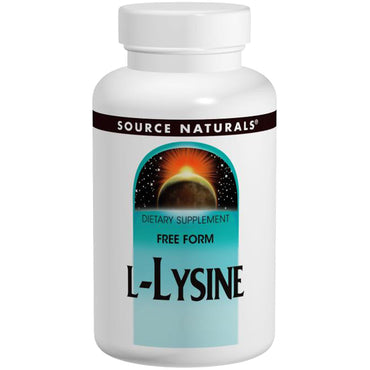 Source Naturals, L-lisina, 500 mg, 250 tabletas