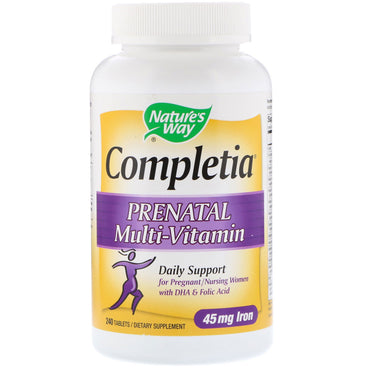 Nature's Way, Completia, Prenatal Multi-Vitamin, 240 Tablets