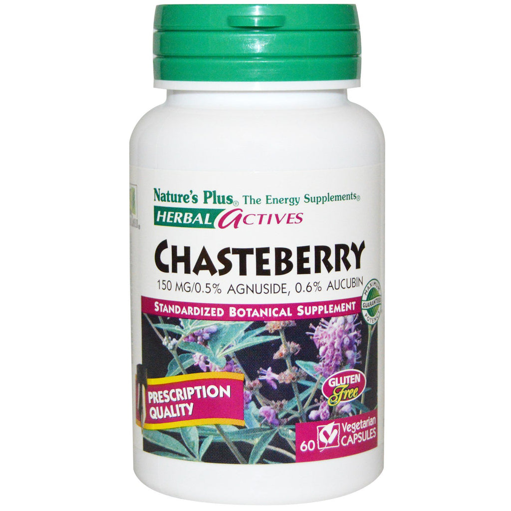 Nature's Plus, Herbal Actives, Chasteberry, 150 mg, 60 Veggie Caps