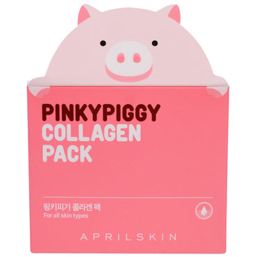 April Skin, PinkyPiggy コラーゲン パック、3.38 オンス (100 g)