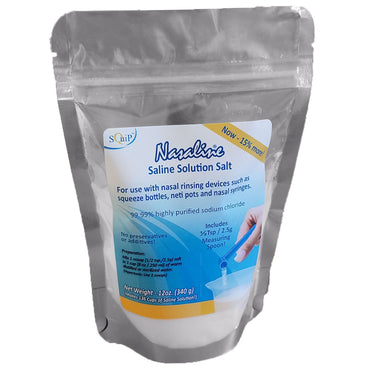 Sal de solución salina Nasaline Squip 12 oz (340 g)