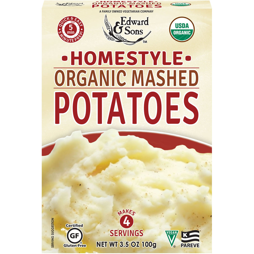 Edward & Sons,  Mashed Potatoes, Home Style, 3.5 oz (100 g)