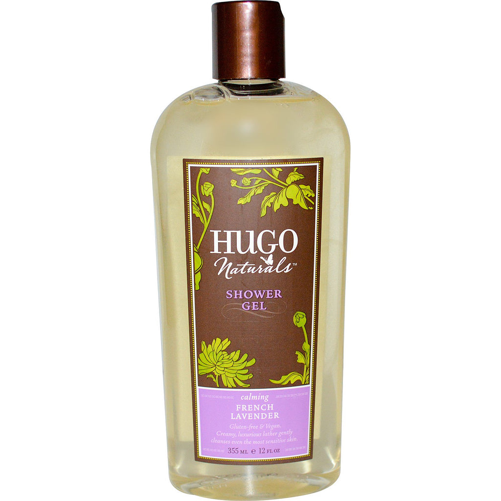Hugo Naturals, جل الاستحمام، باللافندر الفرنسي، 12 أونصة سائلة (355 مل)