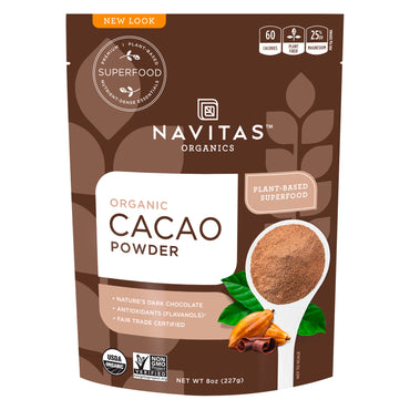 Navitas s, cacaopoeder, 8 oz (227 g)