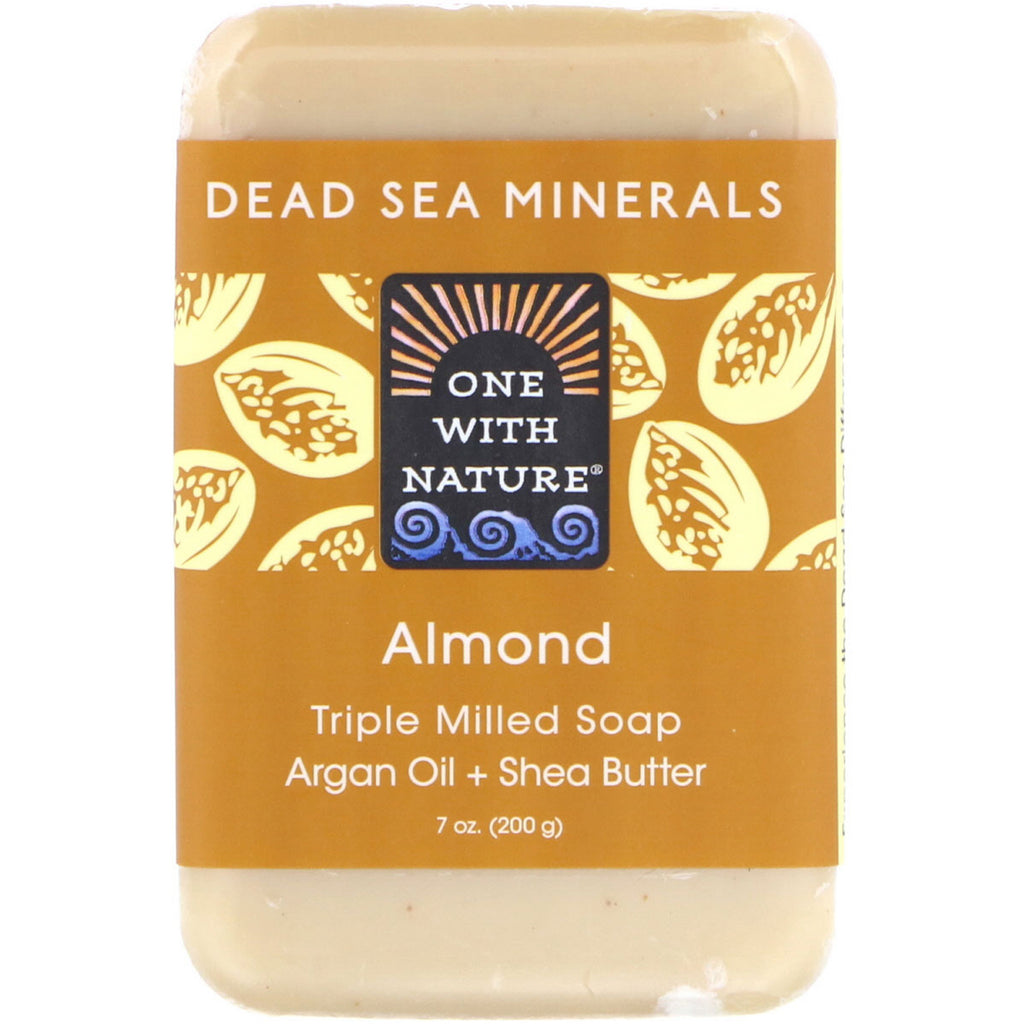 One with Nature, Triple Milled Soap, Almond, 7 oz (200 g)