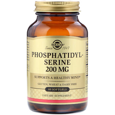 Solgar, Phosphatidylserine, 200 mg, 60 Softgels