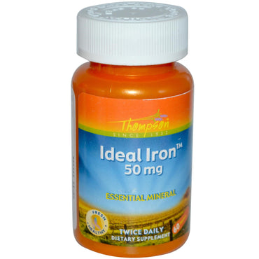 Thompson, Ferro Ideal, 50 mg, 60 Comprimidos