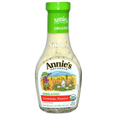 Annie's Naturals, カウガール ランチ ドレッシング、8 fl oz (236 ml)