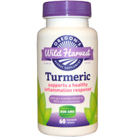 Oregon's Wild Harvest, Turmeric, 60 Vegetarian Capsules