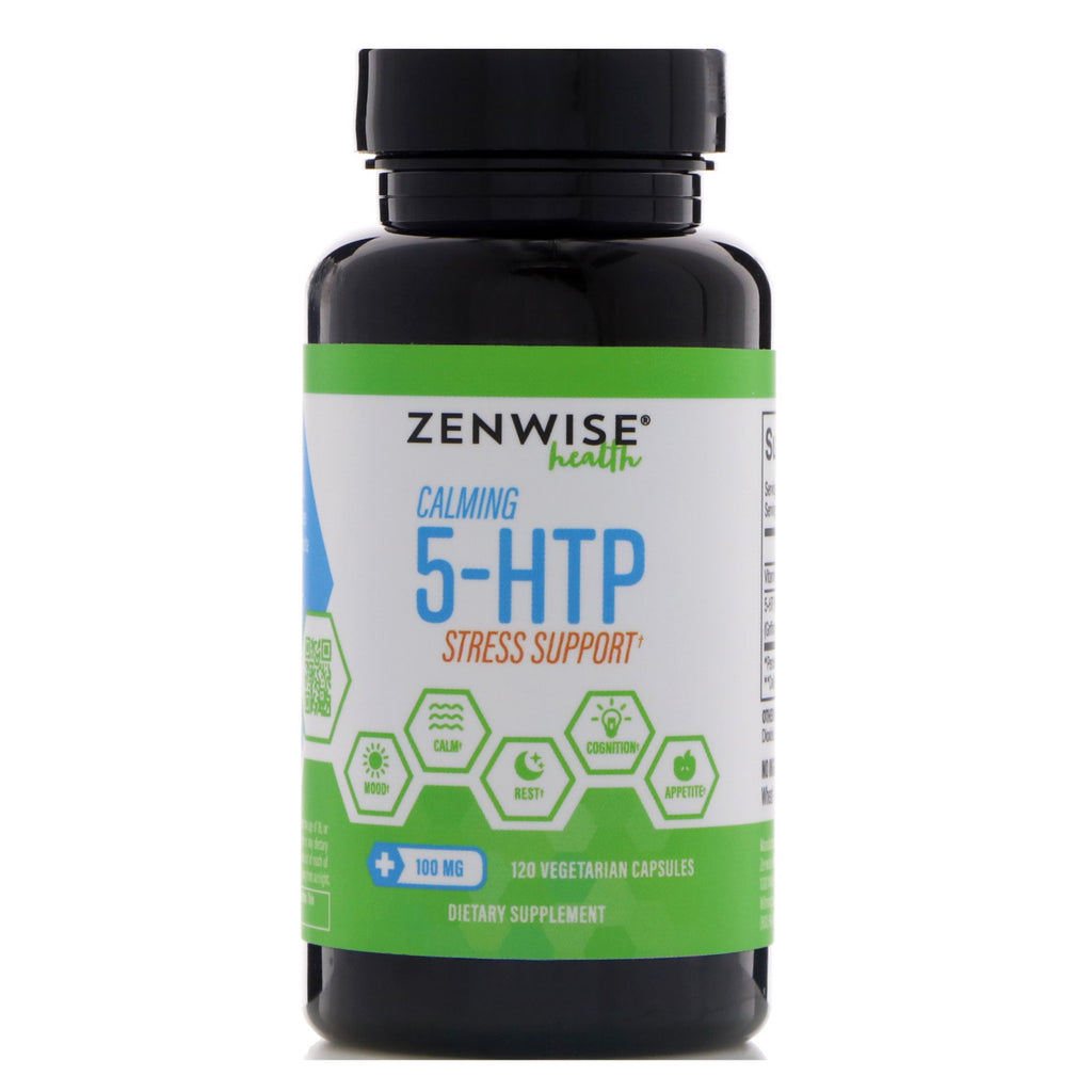 Zenwise Health, Calmant 5-HTP Suport stres, 100 mg, 120 capsule vegetariene