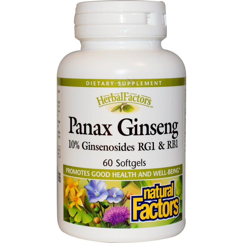 Facteurs naturels, HerbalFactors, Panax Ginseng, 60 gélules