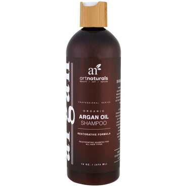 Artnaturals, Champú con aceite de argán, fórmula restauradora, 16 fl oz (473 ml)