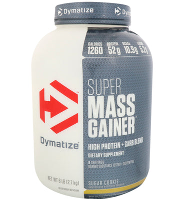 Dymatize Nutrition, Super Mass Gainer، بسكويت السكر، 6 رطل (2.7 كجم)