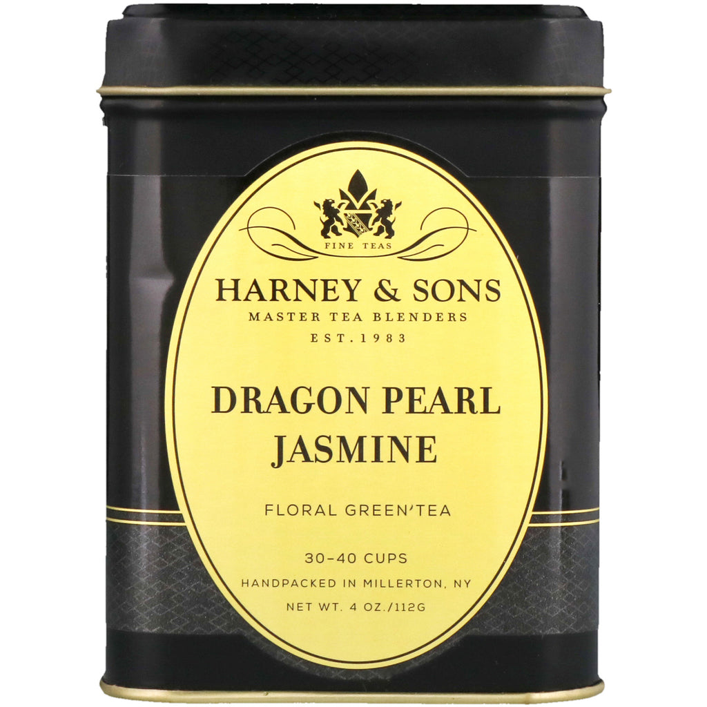 Harney &amp; Sons, Dragon Pearl, Thé au jasmin, 4 oz
