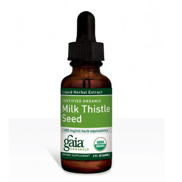 Gaia Herbs, بذور شوك الحليب المعتمدة، 2 أونصة سائلة (60 مل)