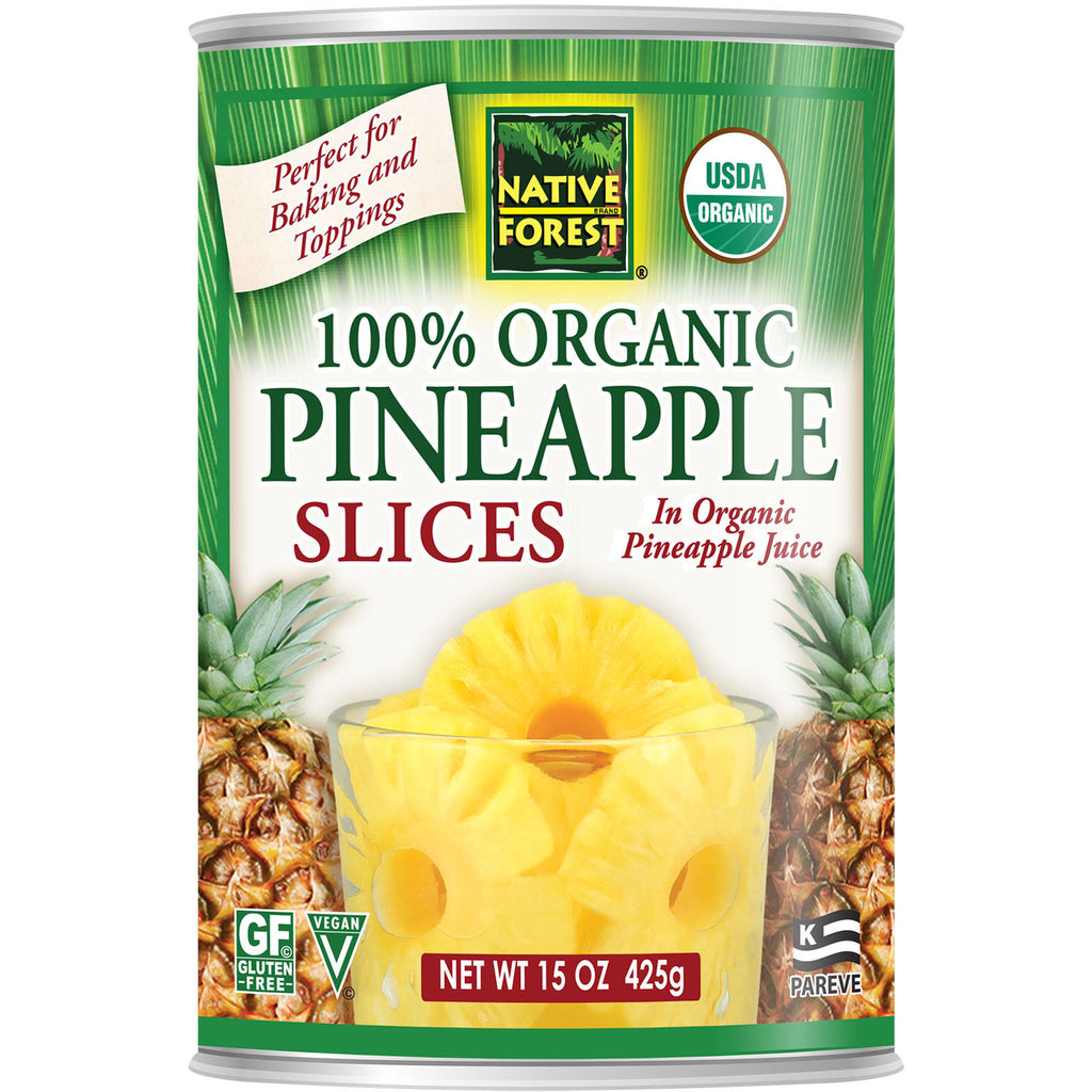 Native Forest, Edward & Sons, Native Forest, 100%  Pineapple Slices, 15 oz (425 g)