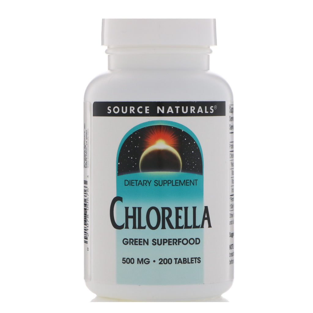 Source Naturals, Chlorelle, 500 mg, 200 comprimés