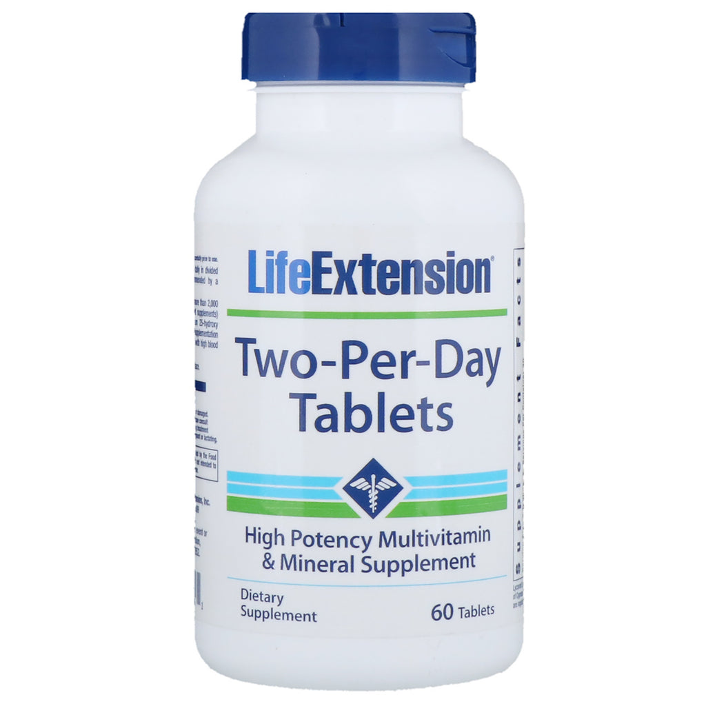 Life Extension, comprimés deux fois par jour, 60 comprimés