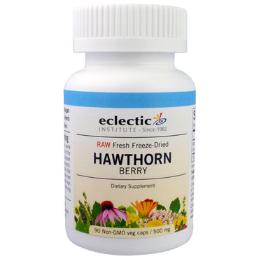 Eclectic Institute, Hawthorn, 500 mg, 90 Vega-kapslar