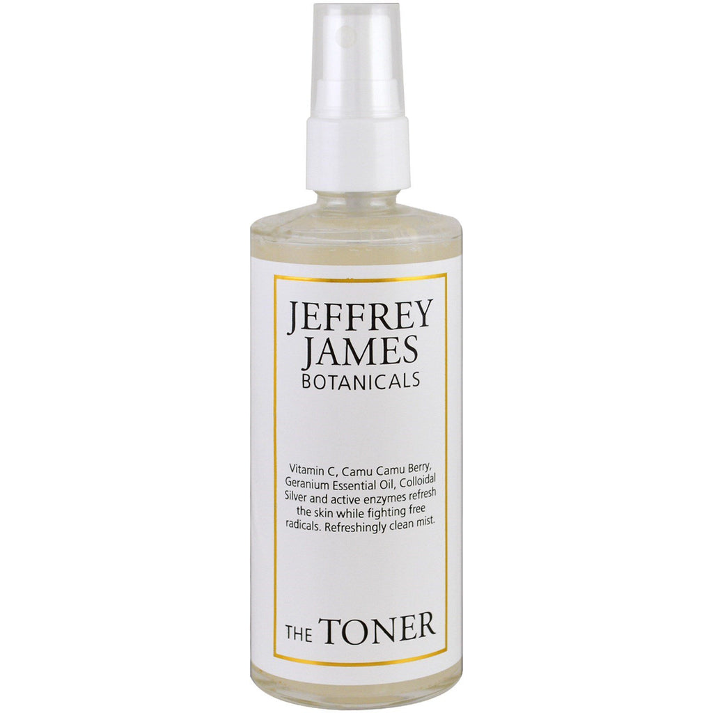 Jeffrey James Botanicals, The Toner, Brume rafraîchissante et propre, 4,0 oz (118 ml)