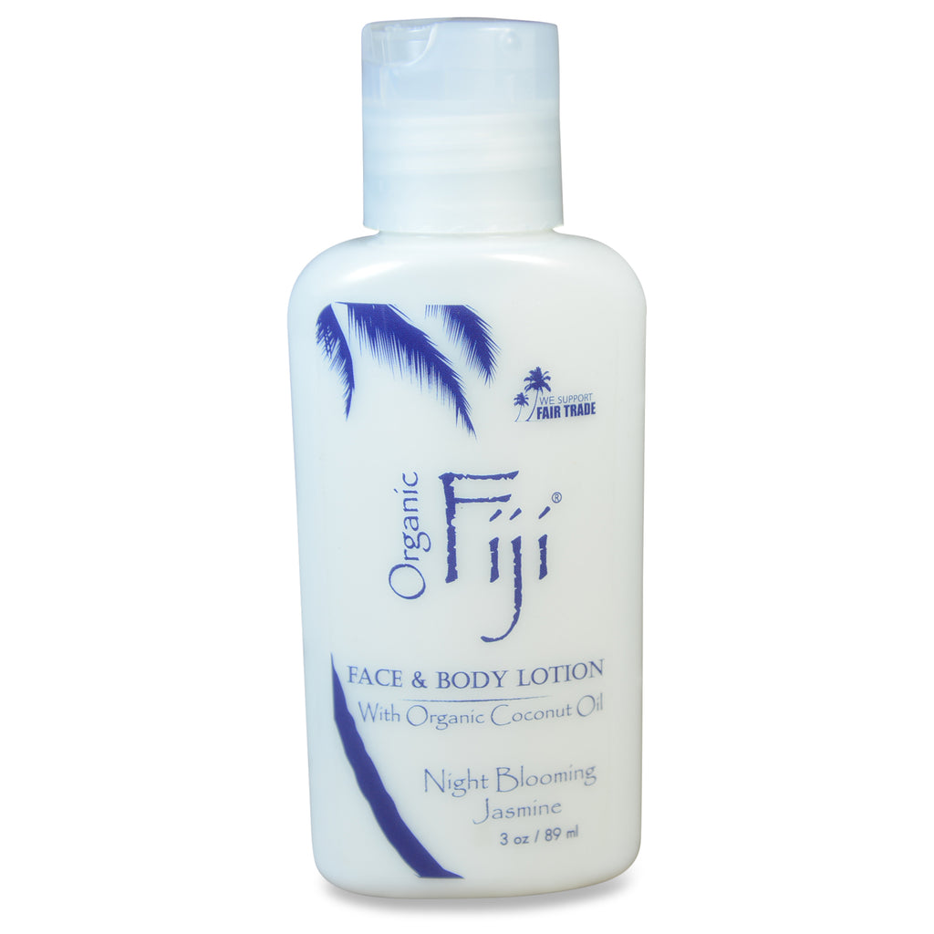 Fiji, Face and Body Lotion with  Coconut Oil, Night Blooming Jasmine, 3 oz (89 ml)