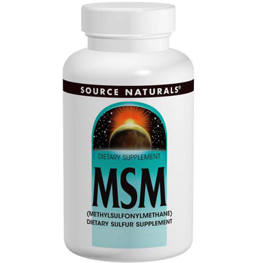 Source naturals, msm, (metilsulfonilmetano), 240 comprimidos