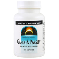 Source Naturals, ajo y perejil, 250 cápsulas blandas