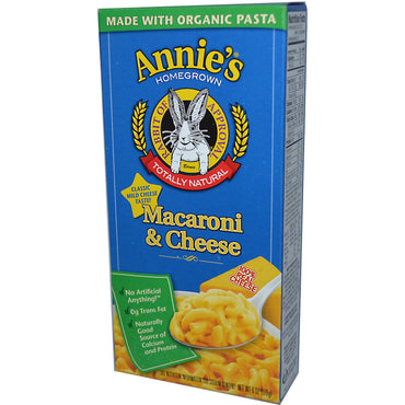 Annie's Homegrown Macarrones con queso Queso suave clásico 6 oz (170 g)