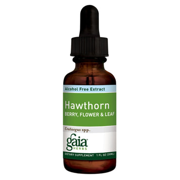 Gaia Herbs, Hawthorn, Berry, Flower & Leaf, Alcohol-Free, 1 fl oz (30 ml)
