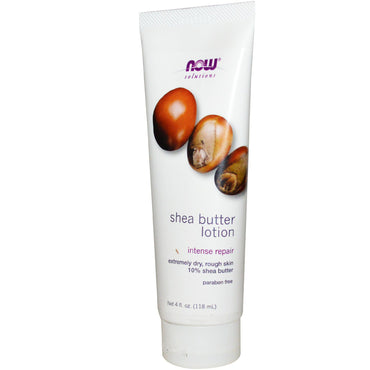 Now Foods, Solutions, Shea Butter Lotion, 4 fl oz (118 ml)