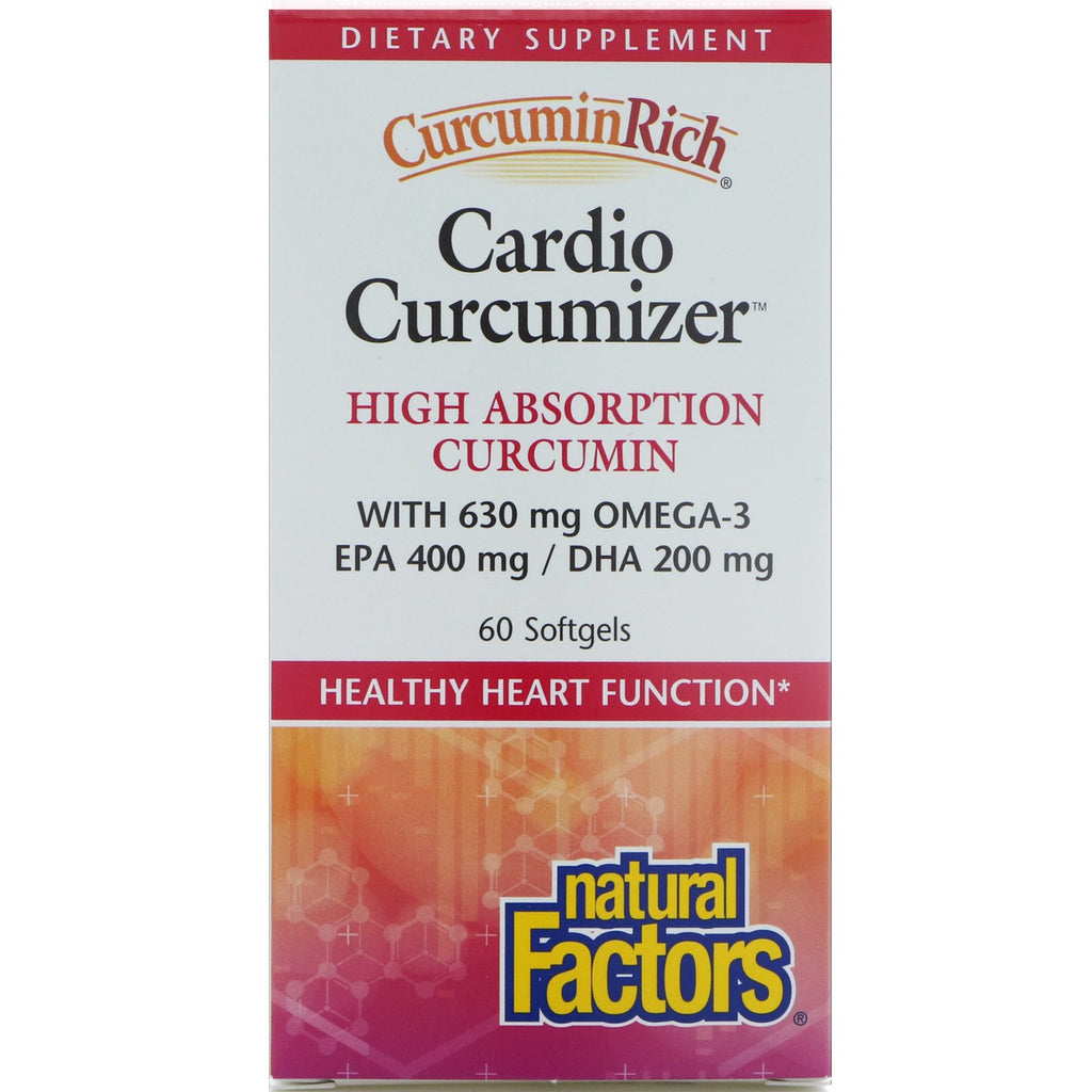 Natural Factors, CurcuminRich, Cardio Curcumizer, 60 Softgels