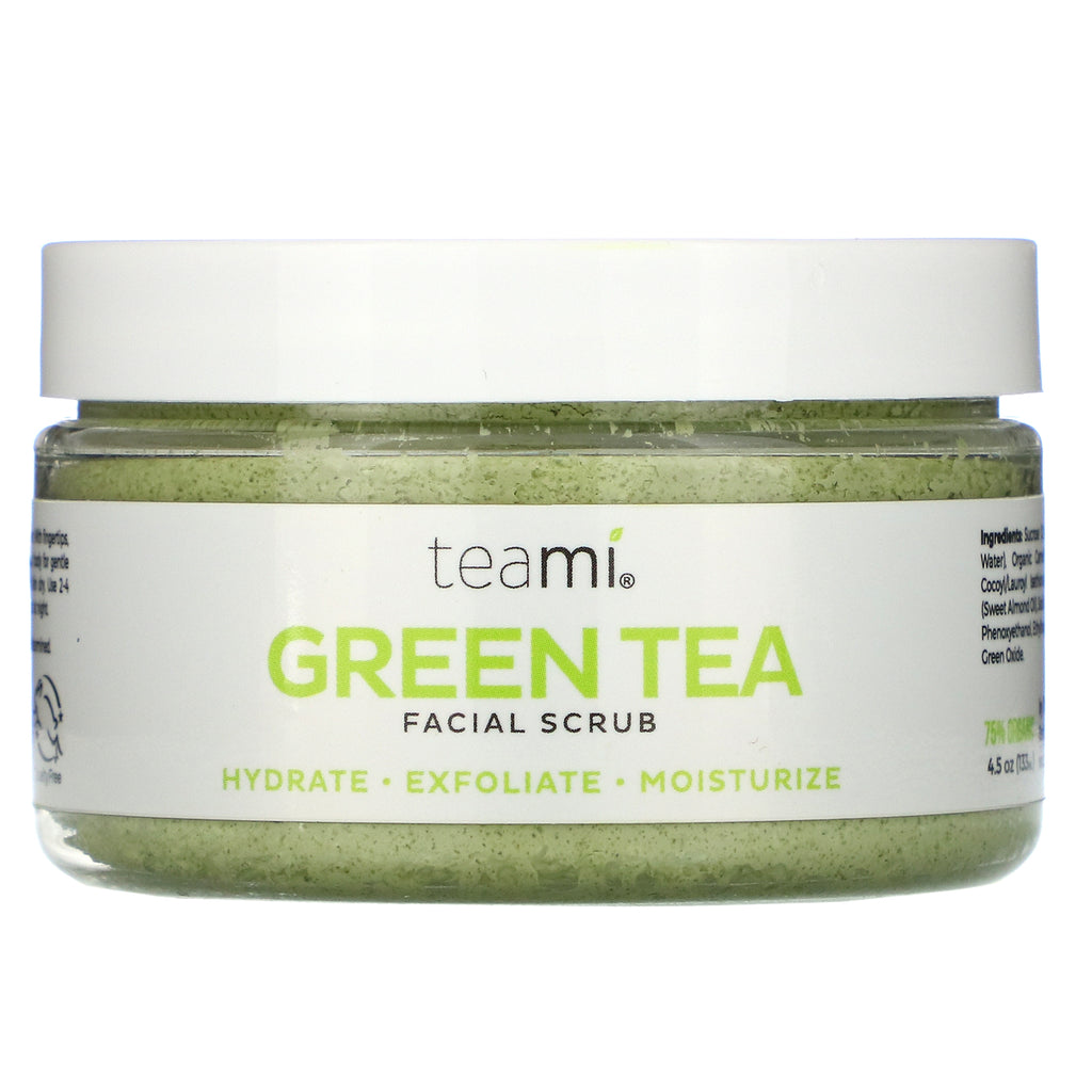 Teami, exfoliant facial cu ceai verde, 4 oz (100 ml)