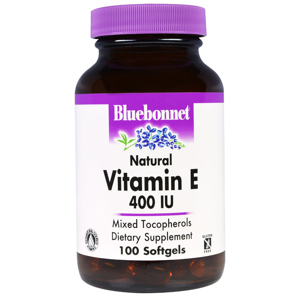 Bluebonnet nutrition, vitamina e naturala, 400 iu, 100 capsule moi