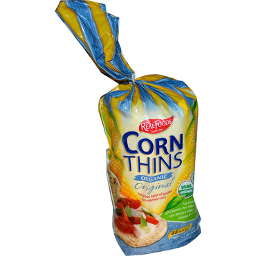 Real Foods,  Corn Thins, Original, 25 Slices, 5.3 oz (150 g)
