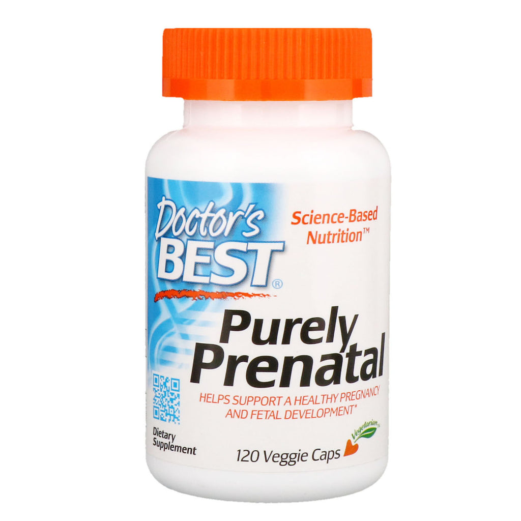 Doctor's Best, puur prenataal, 120 vegetarische capsules