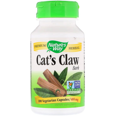 Nature's Way, Écorce de griffe de chat, 485 mg, 100 capsules végétariennes