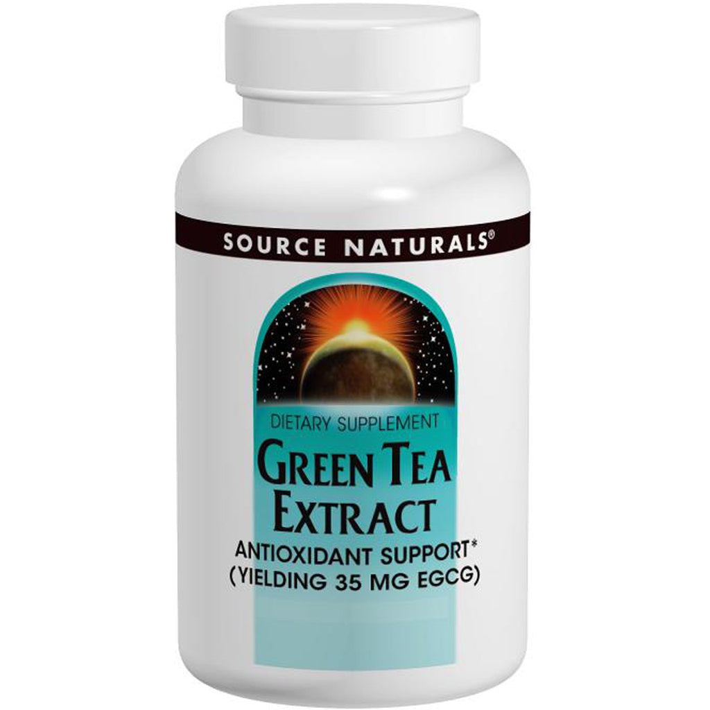 Source naturals, extrato de chá verde, 60 comprimidos