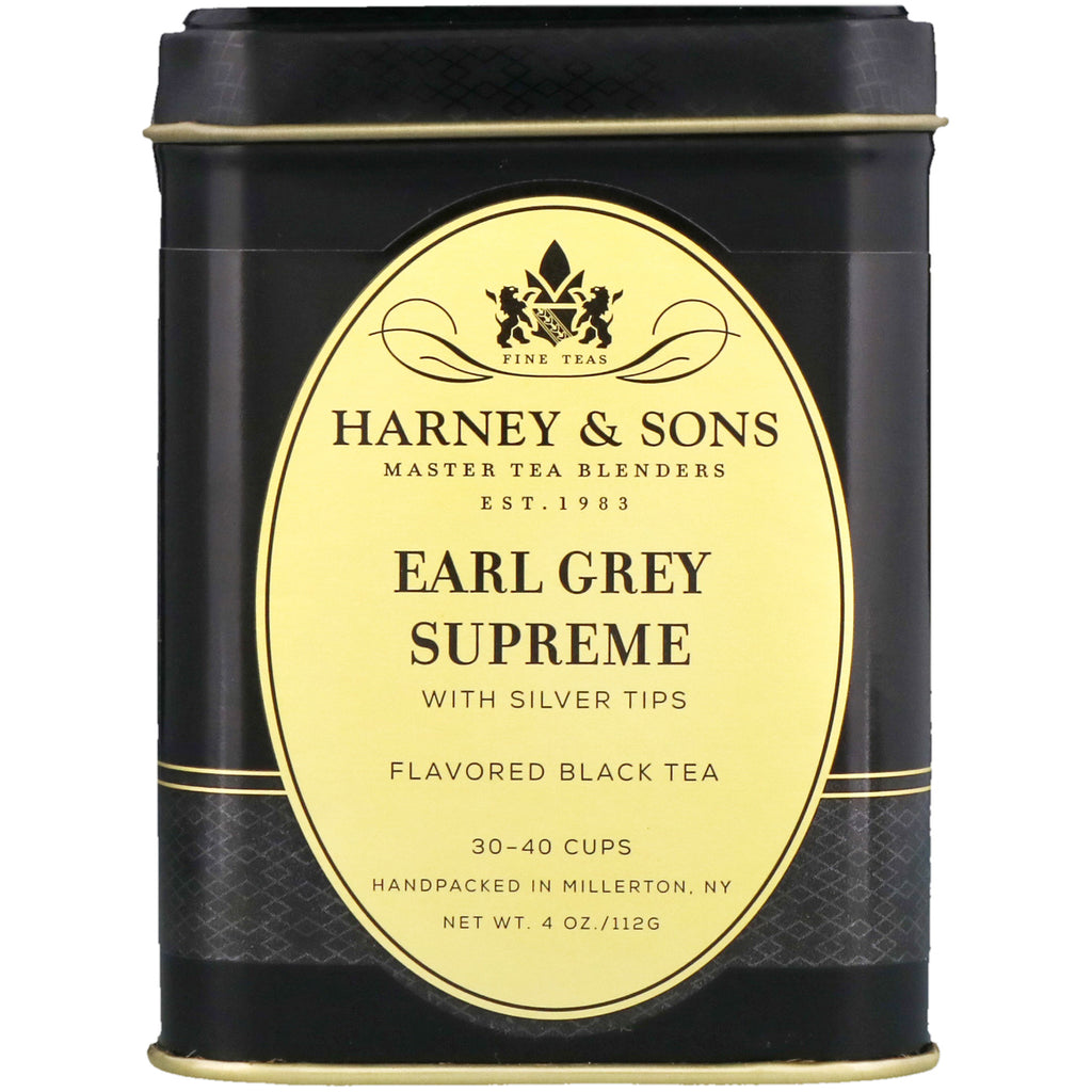 Harney &amp; Sons, Té supremo Earl Grey, 4 oz