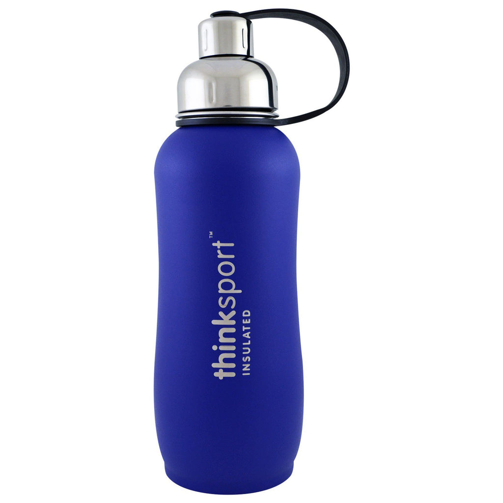 Think, Thinksport, izolowana butelka sportowa, niebieska, 25 uncji (750 ml)