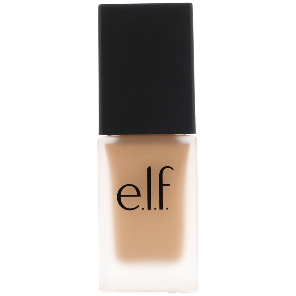 ELF Cosmetics, كريم أساس بلمسة نهائية خالية من العيوب، خالي من الزيوت، عسل، 0.68 أونصة سائلة (20 مل)