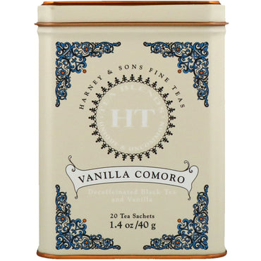 Harney & Sons, Té de vainilla Comoro, 20 sobres de té, 40 g (1,4 oz)
