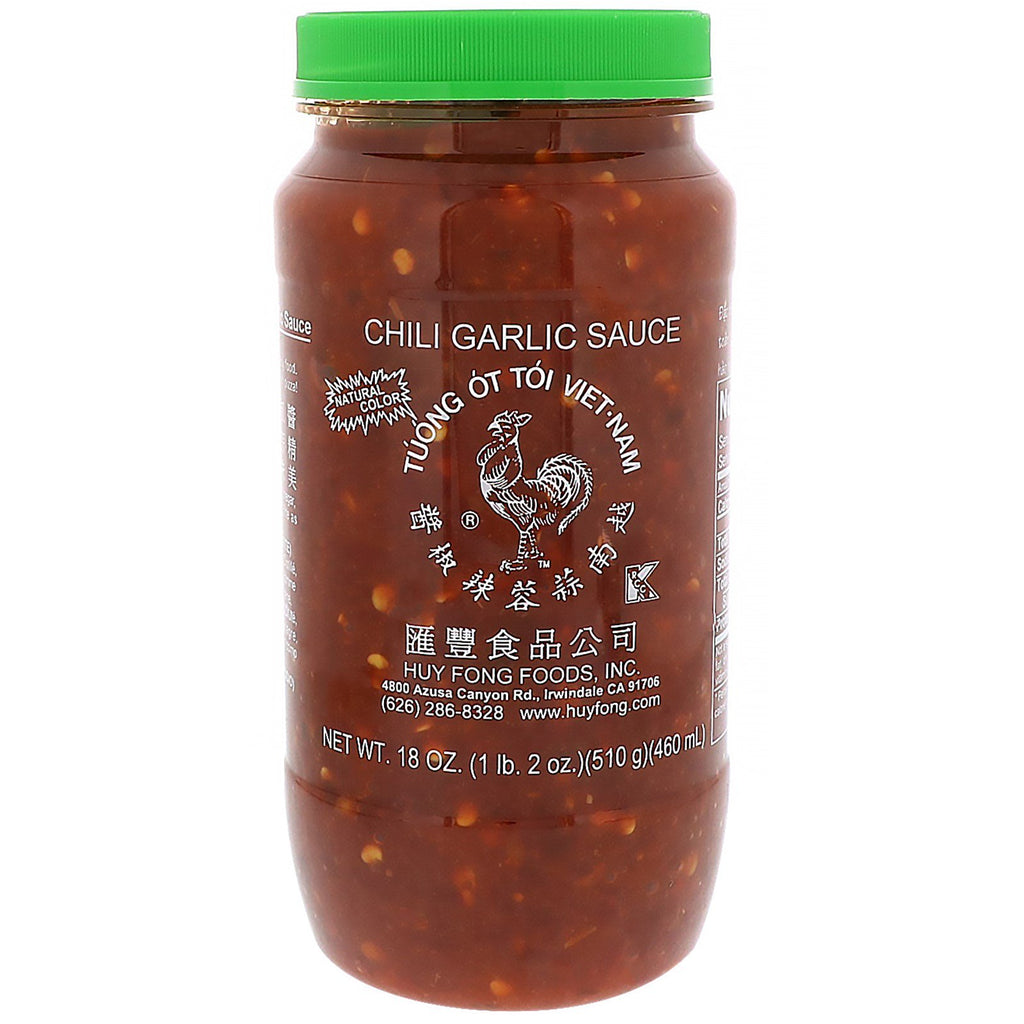 Huy Fong Foods Inc., Sauce chili à l'ail, 18 oz (510 g)
