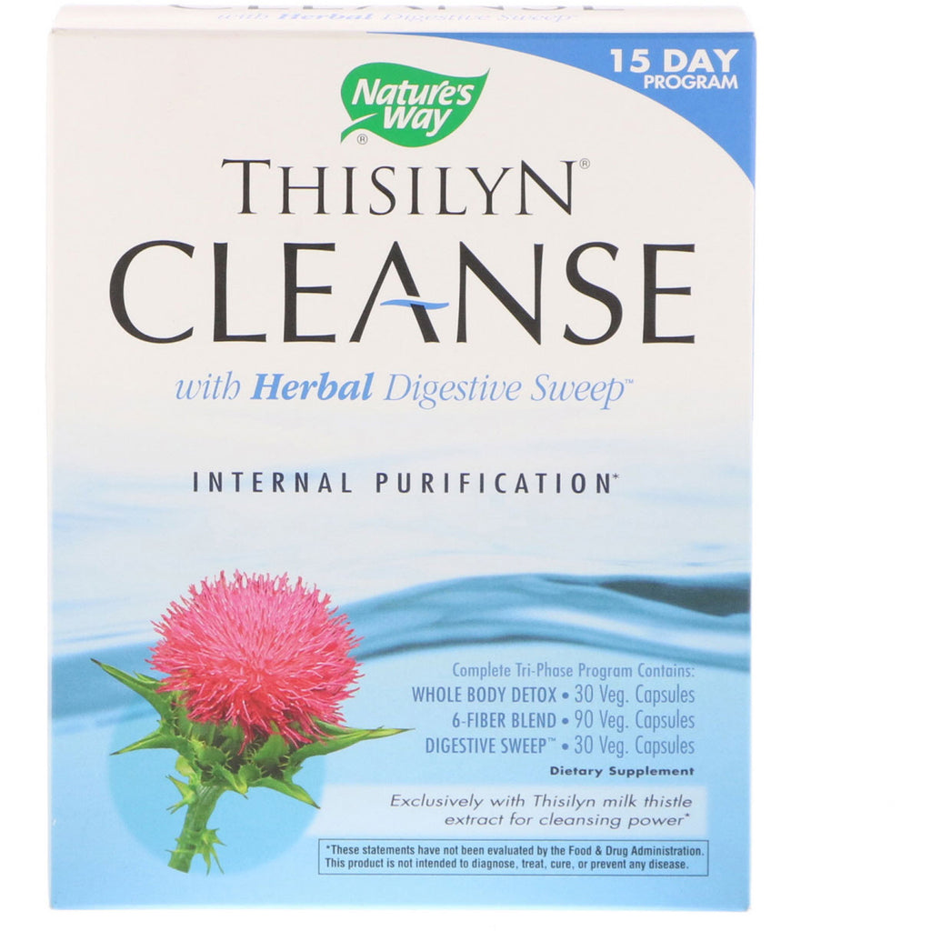 Nature's Way, Thisilyn Cleanse with Herbal Digestive Sweep, program de 15 zile
