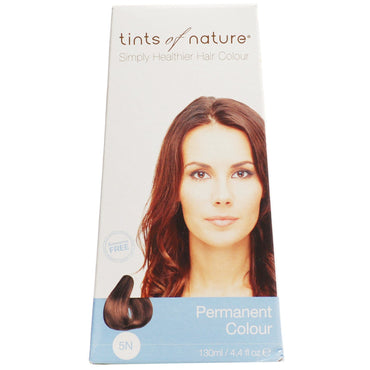 Tints of Nature, coloration permanente, brun clair naturel, 5N, 4,4 fl oz (130 ml)