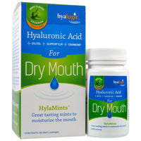 Hyalogic LLC Hyaluronic Acid for Dry Mouth HylaMints 60 Mint Lozenges