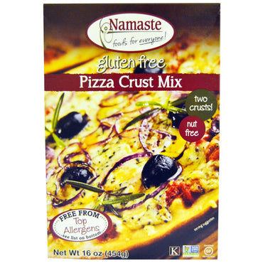 Namaste Foods, مزيج عجينة البيتزا، خالي من الغلوتين، 16 أونصة (454 جم)