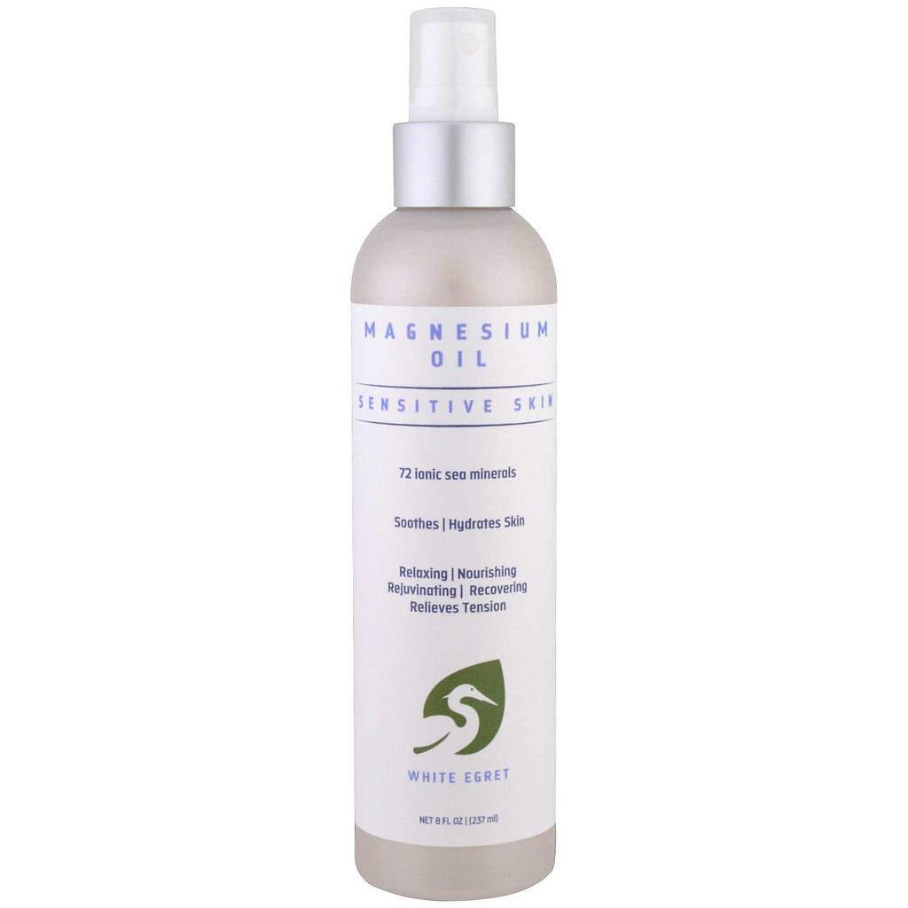 White Egret Personal Care, Magnesium Oil, Sensitive Skin, 8 fl oz (257 ml)