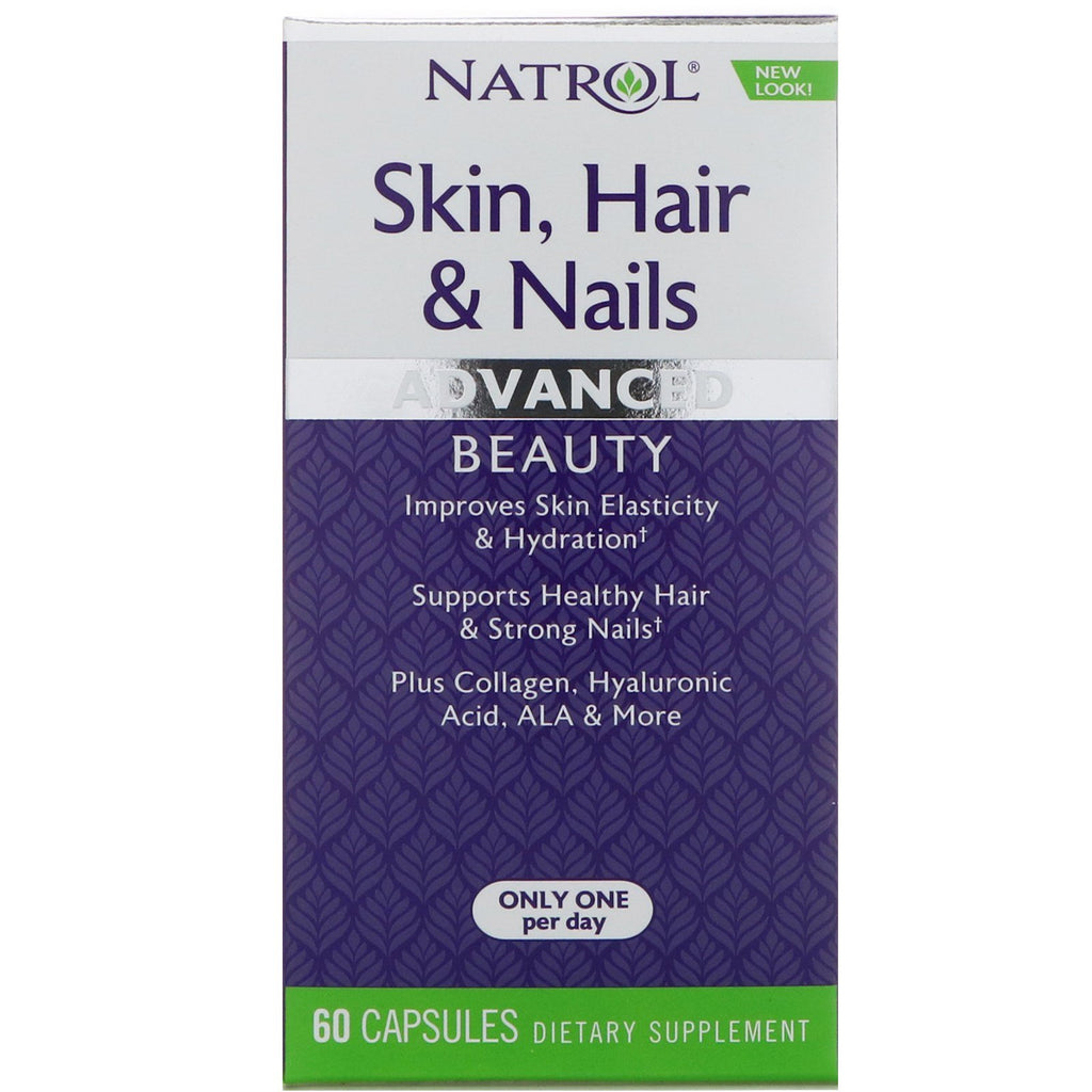Natrol peau cheveux & ongles beauté avancée 60 gélules