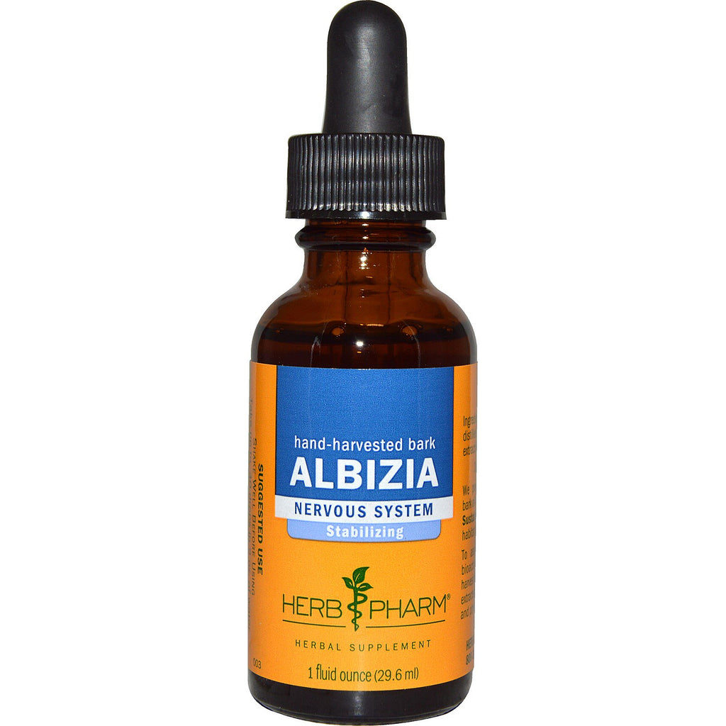 Herb Pharm, Albizia, เปลือกเก็บเกี่ยวด้วยมือ, 1 fl oz (29.6 ml)